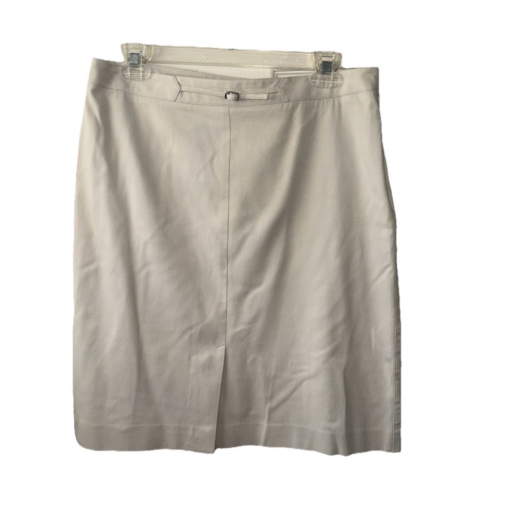 Ann Taylor Cream Pencil Skirt